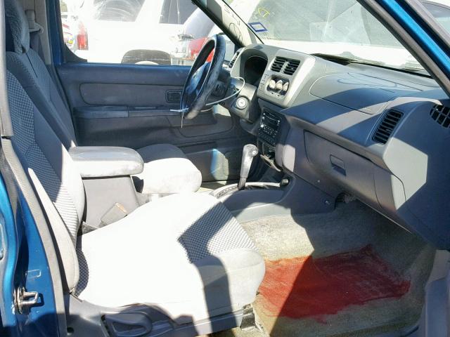 1N6ED27T71C315106 - 2001 NISSAN FRONTIER C BLUE photo 5