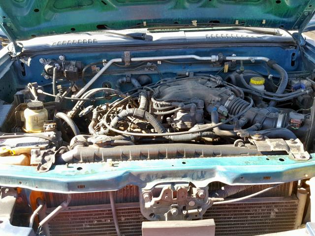 1N6ED27T71C315106 - 2001 NISSAN FRONTIER C BLUE photo 7