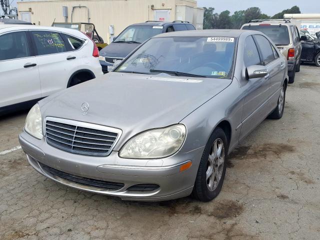 WDBNG83J85A459264 - 2005 MERCEDES-BENZ S 430 4MAT SILVER photo 2