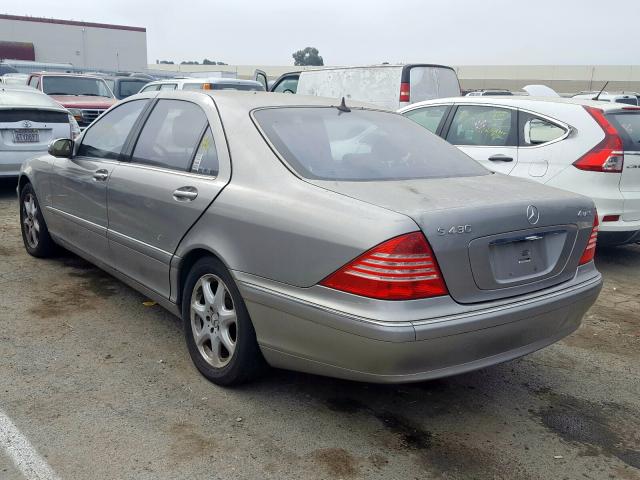 WDBNG83J85A459264 - 2005 MERCEDES-BENZ S 430 4MAT SILVER photo 3