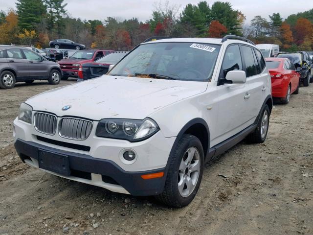 WBXPC93487WF06097 - 2007 BMW X3 3.0SI WHITE photo 2