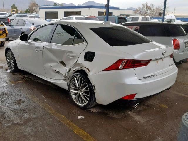 JTHBF1D2XE5037736 - 2014 LEXUS IS 250 WHITE photo 3