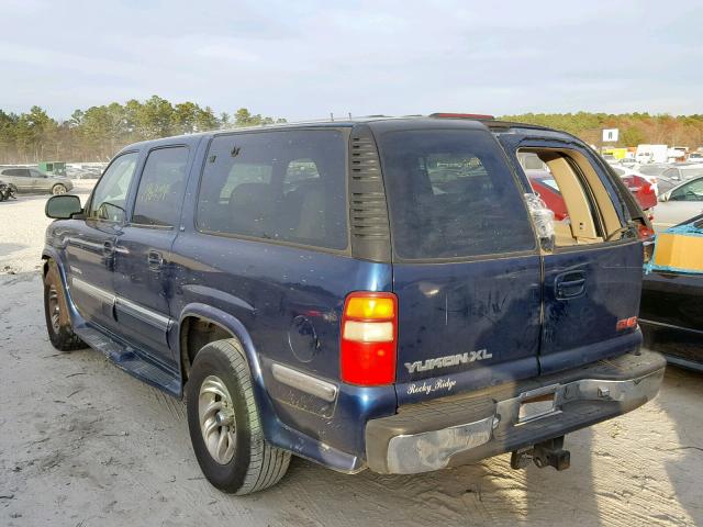 3GKEC16T91G111720 - 2001 GMC YUKON XL C BLUE photo 3