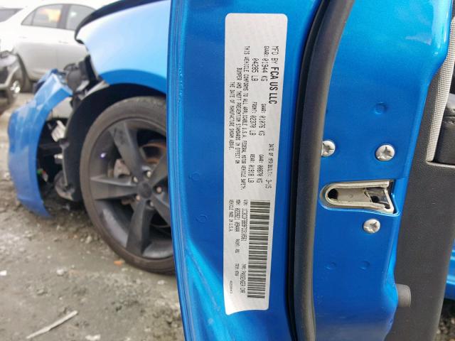 1C3CDFBB9FD310561 - 2015 DODGE DART SXT BLUE photo 10