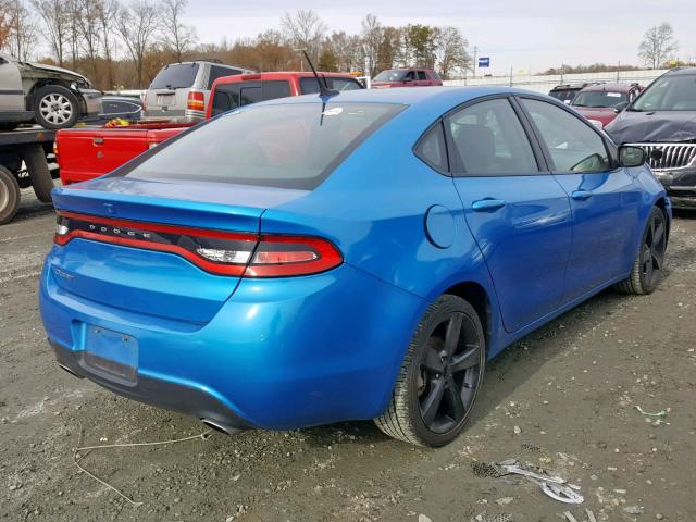 1C3CDFBB9FD310561 - 2015 DODGE DART SXT BLUE photo 4