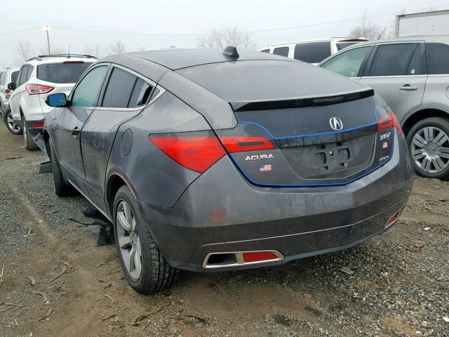 2HNYB1H45BH500433 - 2011 ACURA ZDX TECHNO GRAY photo 3