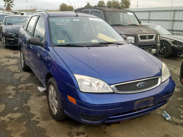 1FAHP34N36W256537 - 2006 FORD FOCUS ZX4 BLUE photo 1