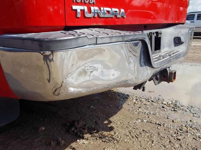 5TBRT54167S450704 - 2007 TOYOTA TUNDRA DOU RED photo 9