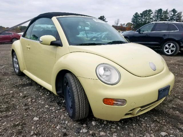 3VWCK21Y03M316178 - 2003 VOLKSWAGEN NEW BEETLE 黄色 照片 1
