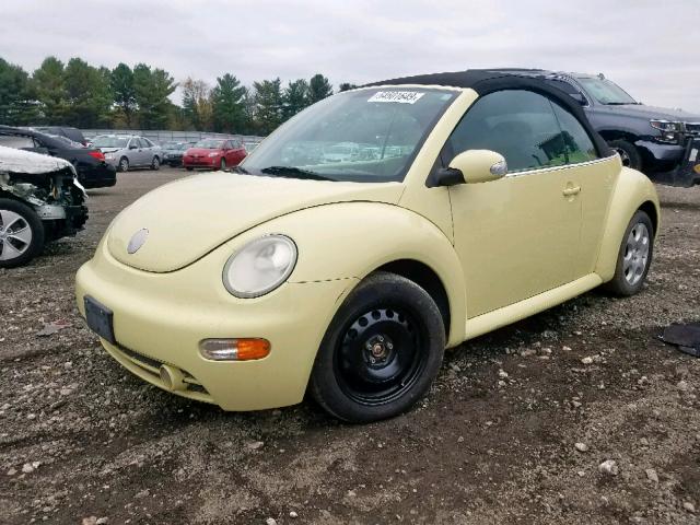 3VWCK21Y03M316178 - 2003 VOLKSWAGEN NEW BEETLE 黄色 照片 2
