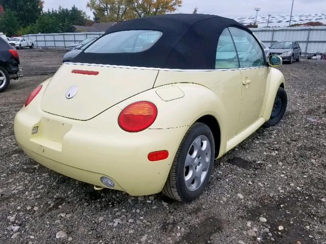 3VWCK21Y03M316178 - 2003 VOLKSWAGEN NEW BEETLE 黄色 照片 4