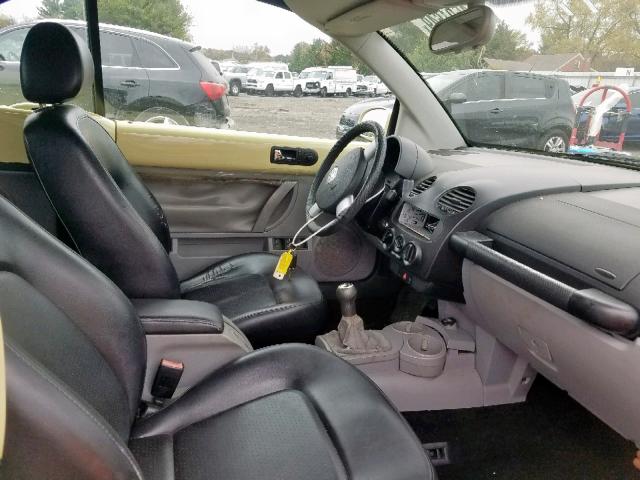 3VWCK21Y03M316178 - 2003 VOLKSWAGEN NEW BEETLE 黄色 照片 5