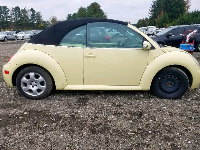3VWCK21Y03M316178 - 2003 VOLKSWAGEN NEW BEETLE 黄色 照片 9