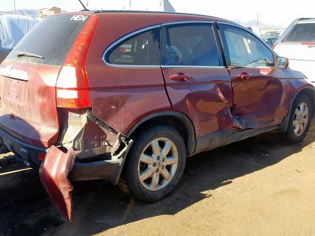 JHLRE48738C040118 - 2008 HONDA CR-V EXL RED photo 9