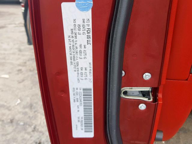 2C3CDXGJ5HH610531 - 2017 DODGE CHARGER R/ RED photo 10