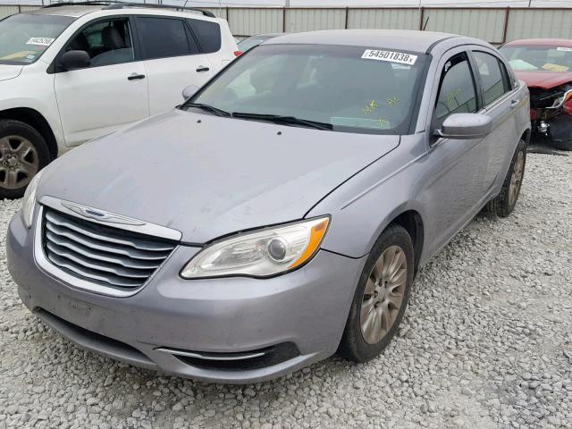 1C3CCBABXEN211849 - 2014 CHRYSLER 200 LX GRAY photo 2