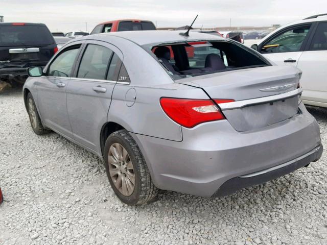 1C3CCBABXEN211849 - 2014 CHRYSLER 200 LX GRAY photo 3