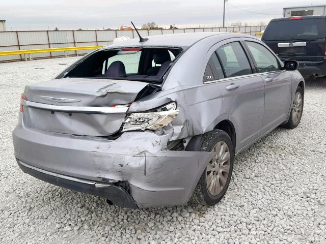 1C3CCBABXEN211849 - 2014 CHRYSLER 200 LX GRAY photo 4