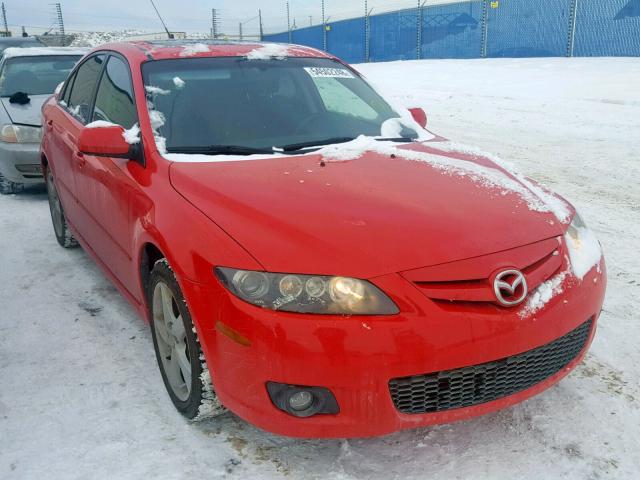 1YVHP84D875M55406 - 2007 MAZDA 6 S RED photo 1