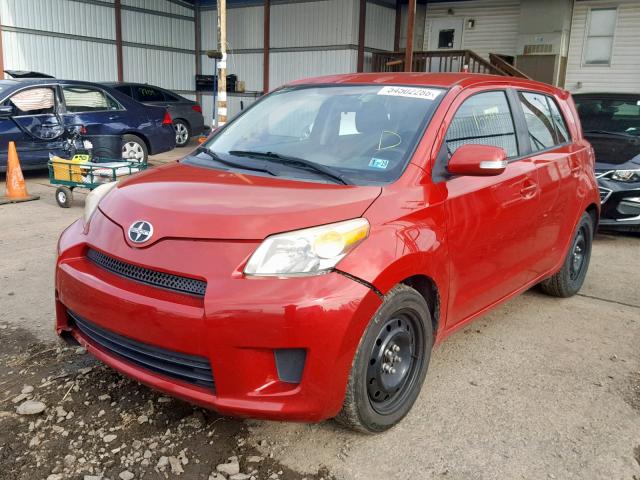 JTKKU10448J009210 - 2008 SCION XD RED photo 2