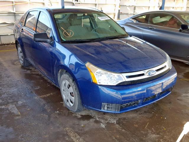 1FAHP34N38W131203 - 2008 FORD FOCUS S/SE BLUE photo 1