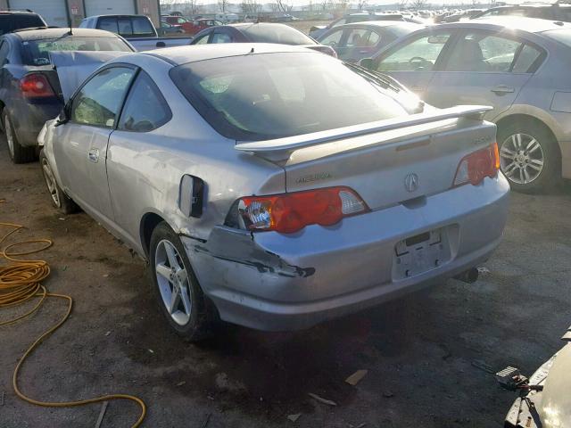 JH4DC53052C011299 - 2002 ACURA RSX TYPE-S SILVER photo 3