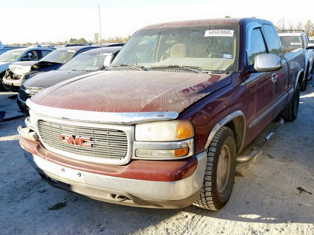 1GTEC19T0YZ261572 - 2000 GMC NEW SIERRA BURGUNDY photo 2