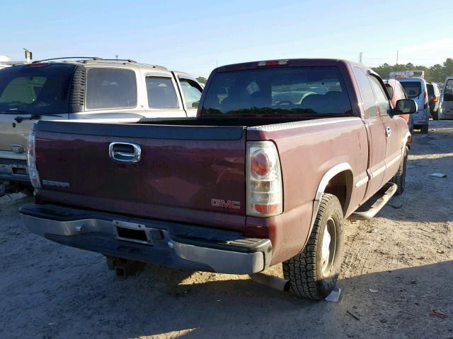 1GTEC19T0YZ261572 - 2000 GMC NEW SIERRA BURGUNDY photo 4