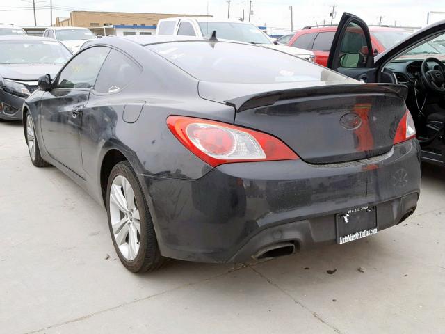 KMHHT6KD8BU054604 - 2011 HYUNDAI GENESIS CO BLACK photo 3