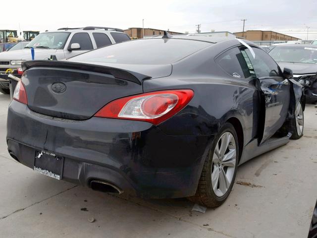 KMHHT6KD8BU054604 - 2011 HYUNDAI GENESIS CO BLACK photo 4