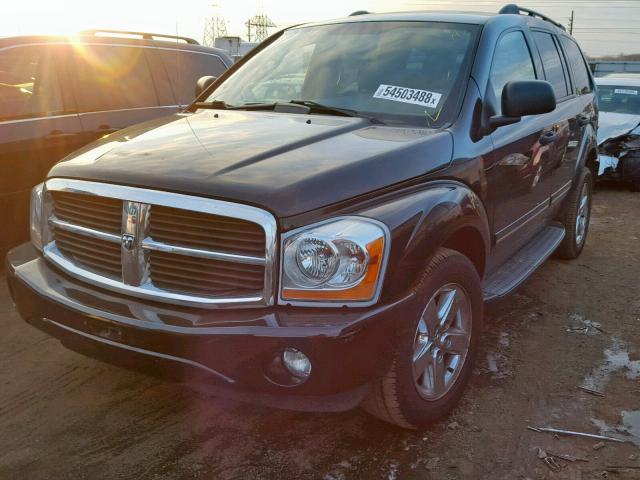 1D8HB58206F137544 - 2006 DODGE DURANGO LI BLACK photo 2