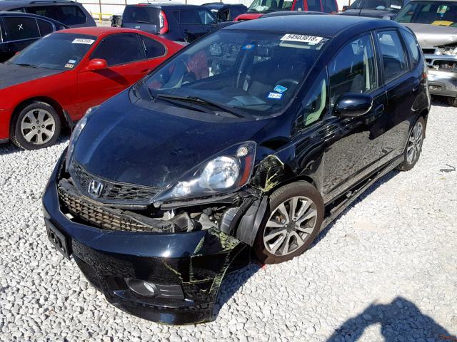 JHMGE8H57DC011711 - 2013 HONDA FIT SPORT BLACK photo 2