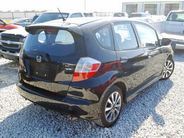 JHMGE8H57DC011711 - 2013 HONDA FIT SPORT BLACK photo 4