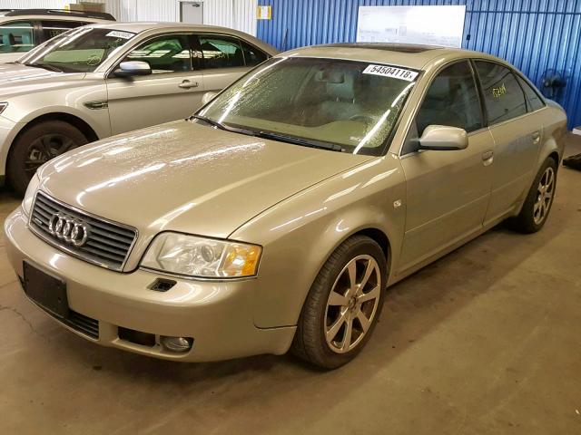 WAULD64B63N043195 - 2003 AUDI A6 2.7T QU GOLD photo 2