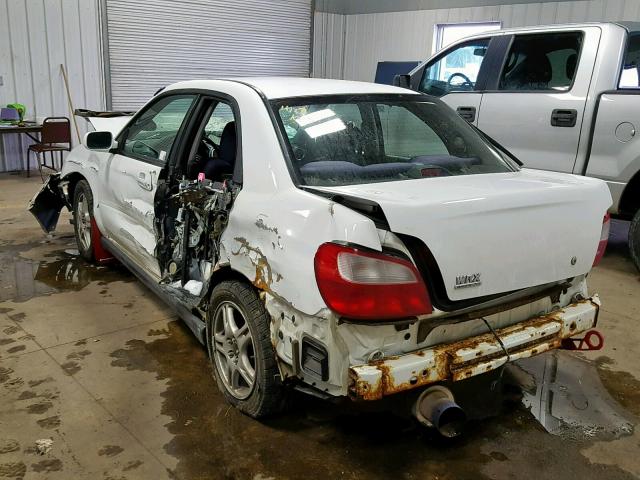 JF1GD29672H503668 - 2002 SUBARU IMPREZA WR WHITE photo 3