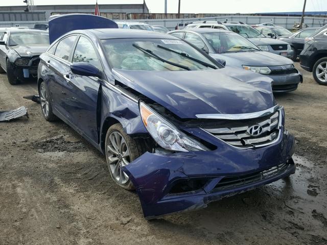 5NPEC4AC2DH805696 - 2013 HYUNDAI SONATA SE BLUE photo 1