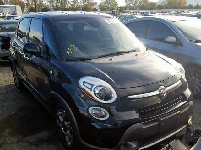 ZFBCFADH4EZ006018 - 2014 FIAT 500L TREKK BLACK photo 1