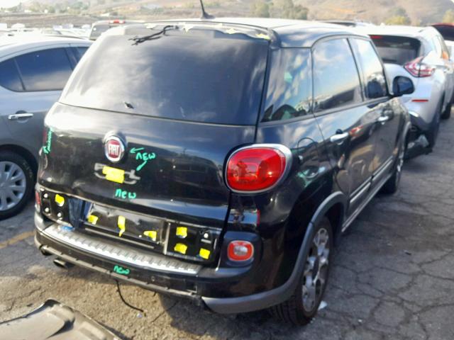 ZFBCFADH4EZ006018 - 2014 FIAT 500L TREKK BLACK photo 4