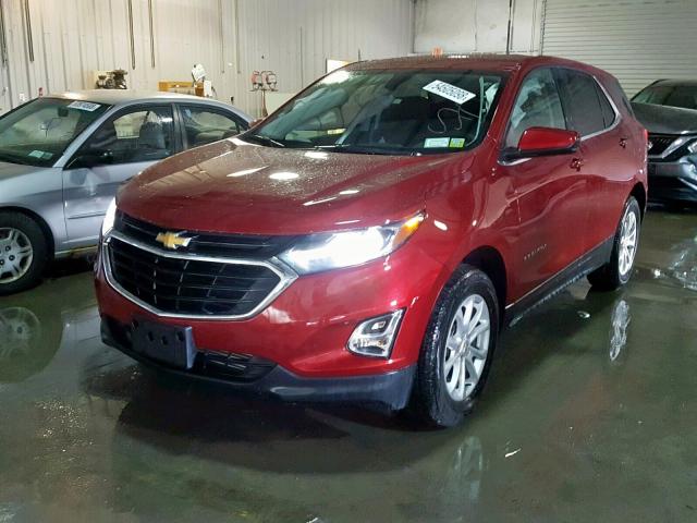 2GNAXSEV5J6172945 - 2018 CHEVROLET EQUINOX LT RED photo 2