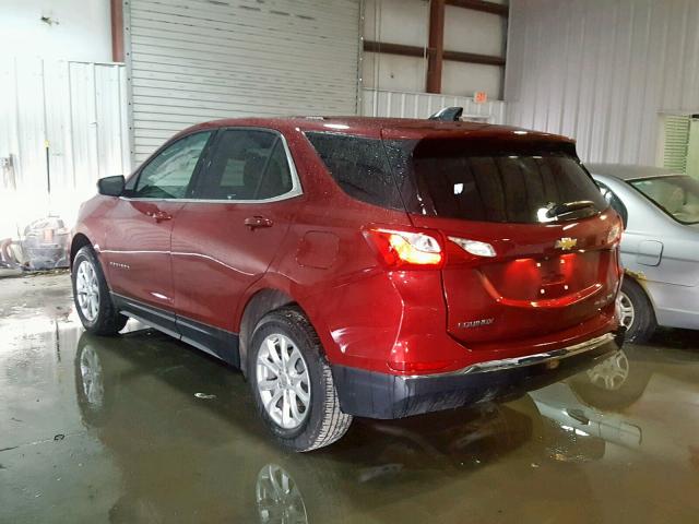 2GNAXSEV5J6172945 - 2018 CHEVROLET EQUINOX LT RED photo 3