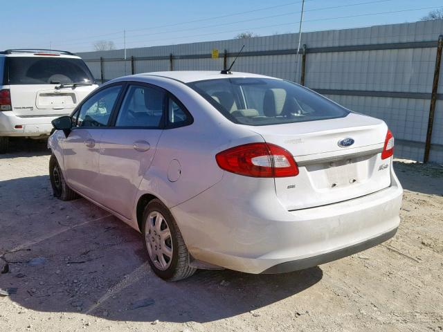 3FADP4BJ8BM178111 - 2011 FORD FIESTA SE WHITE photo 3