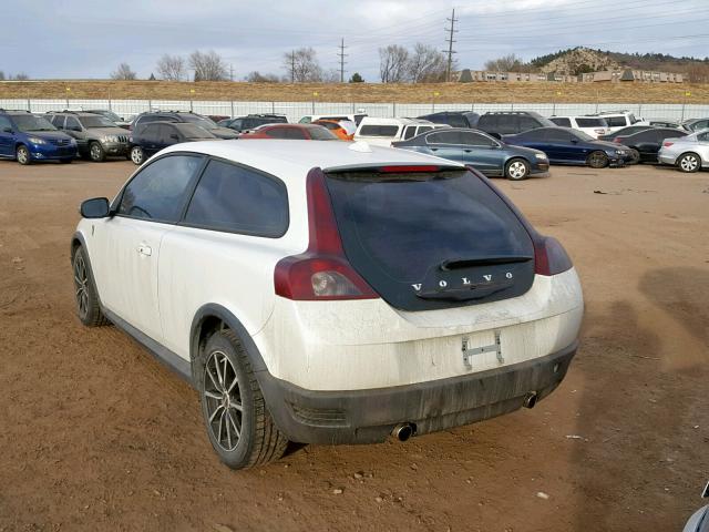 YV1MK672192132301 - 2009 VOLVO C30 T5 WHITE photo 3