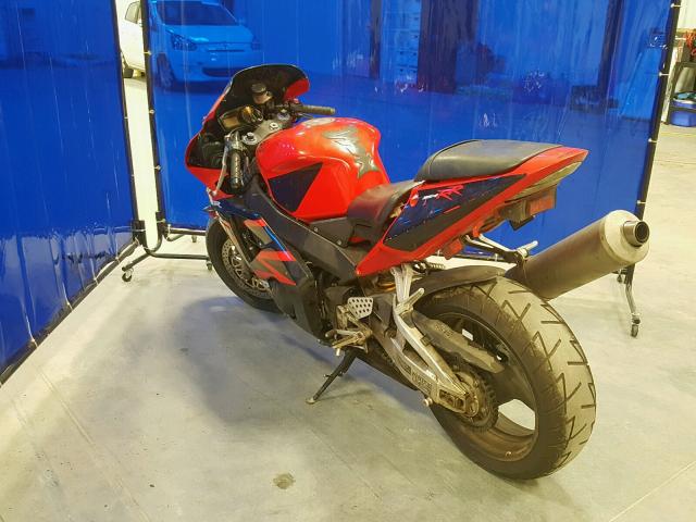 JH2SC50092M005620 - 2002 HONDA CBR900 RR RED photo 3