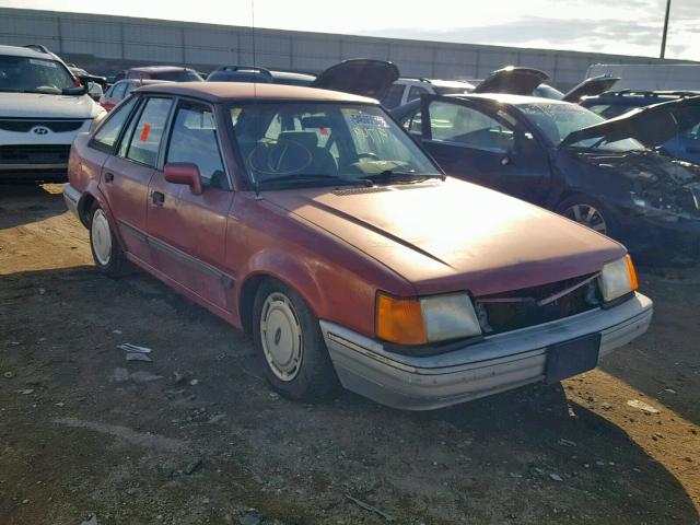 1FAPP9597LW187718 - 1990 FORD ESCORT LX RED photo 1