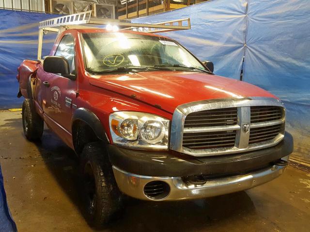 3D7KS26D88G170547 - 2008 DODGE RAM 2500 S RED photo 1