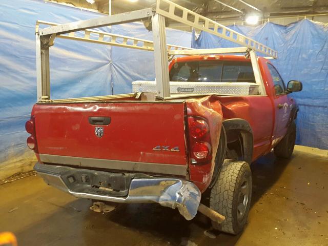 3D7KS26D88G170547 - 2008 DODGE RAM 2500 S Կարմիր լուսանկար 4
