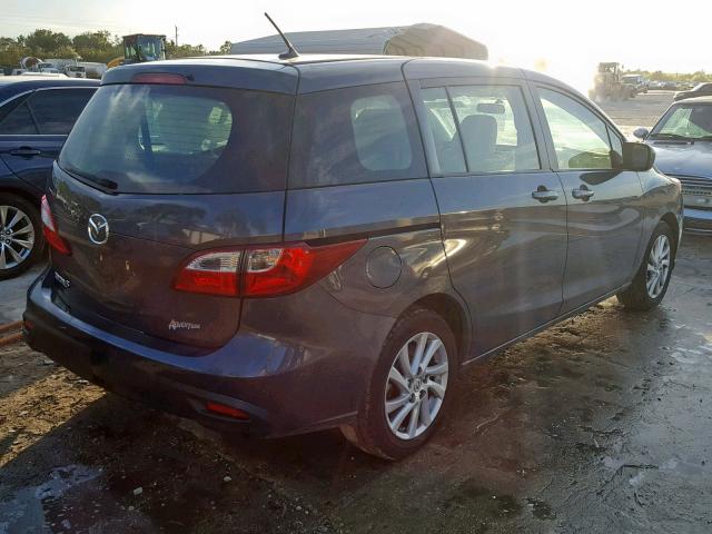 JM1CW2BL4C0125490 - 2012 MAZDA 5 GRAY photo 4