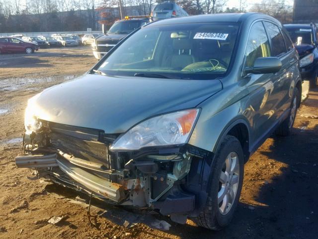 JHLRE48727C041923 - 2007 HONDA CR-V EXL GREEN photo 2