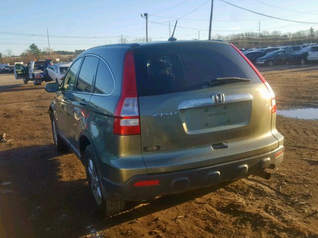 JHLRE48727C041923 - 2007 HONDA CR-V EXL GREEN photo 3