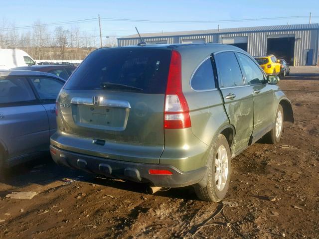 JHLRE48727C041923 - 2007 HONDA CR-V EXL GREEN photo 4